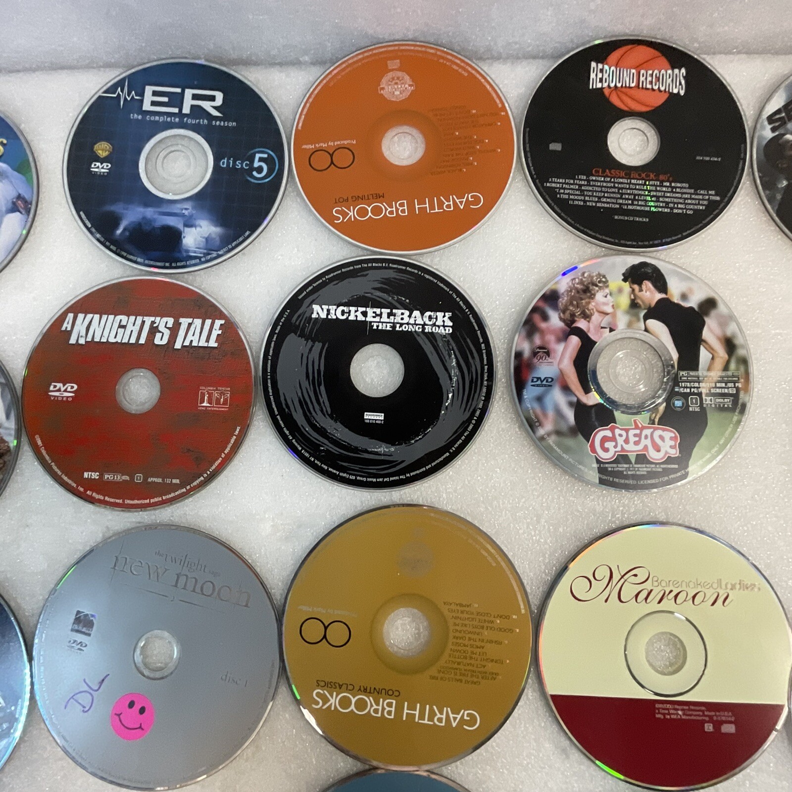 Lot of 33 Disks No Covers CD DVD Video Game Scratches AS-IS