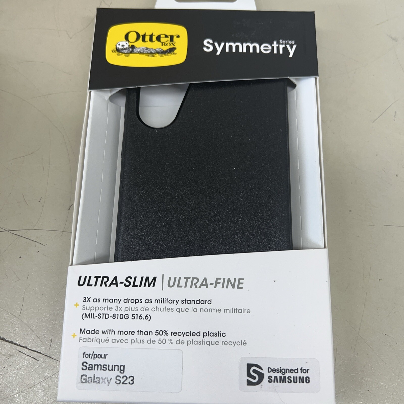 OtterBox Samsung Galaxy S23 Symmetry Series Case – Black
