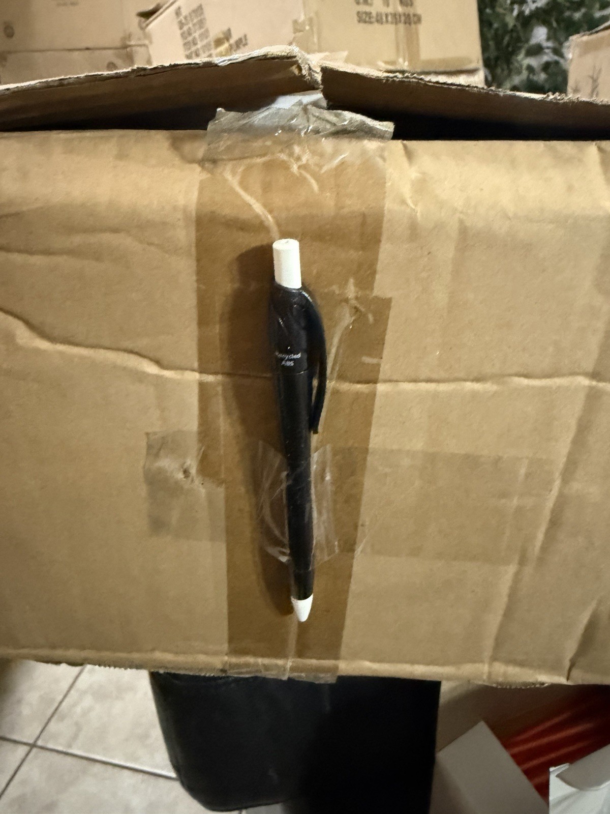 1000 Bulk Lot Black Capacitive Stylus Pens for Touchscreen Devic with White Tips