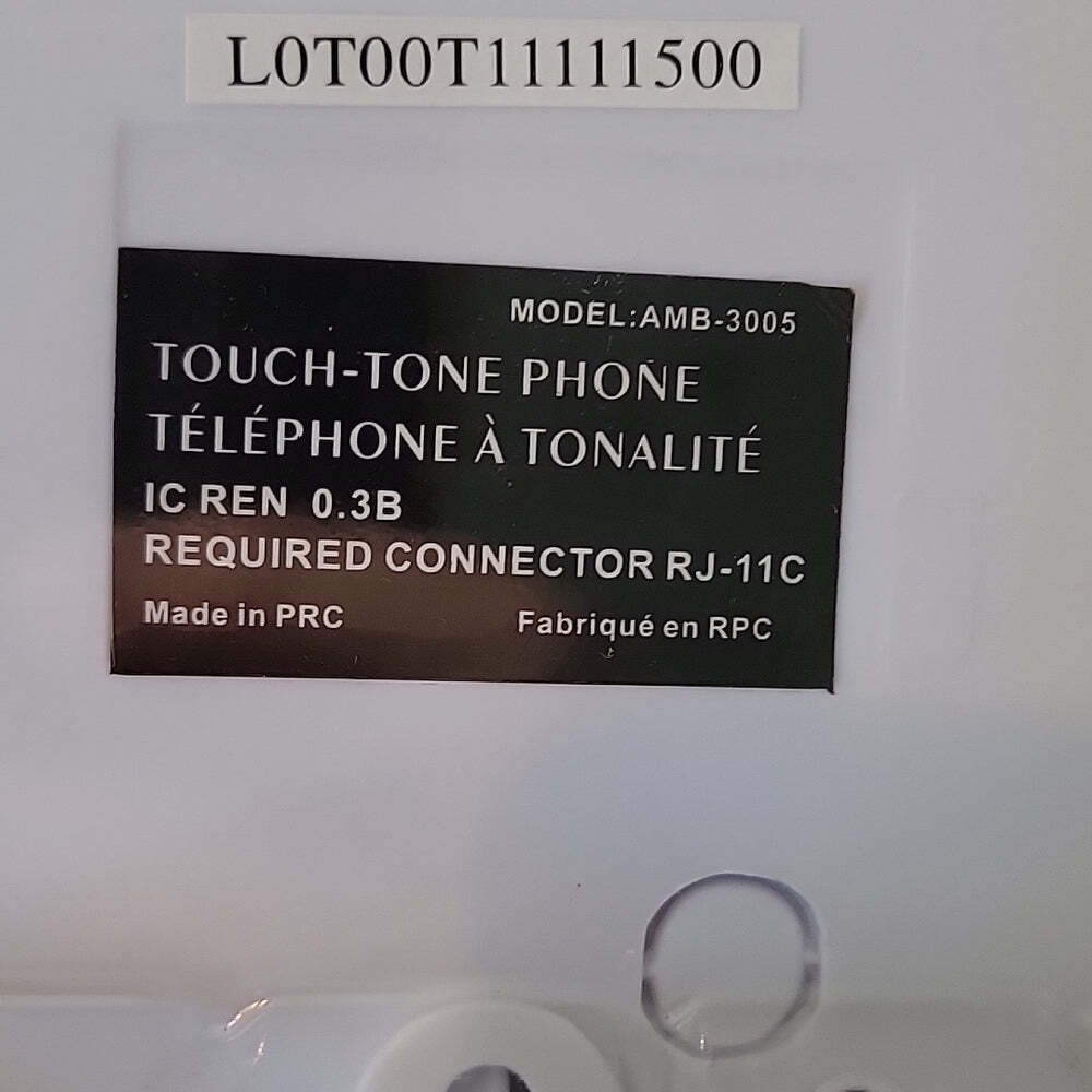 Brand new sealed hrs global touch-tone phone amb-3005wh