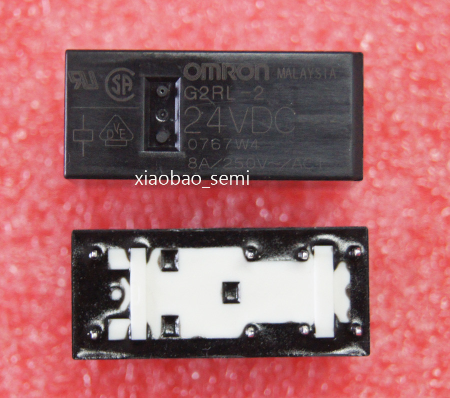 10PCS ORIGINAL G2RL-2-24VDC 24V OMRON Relay 8PINS
