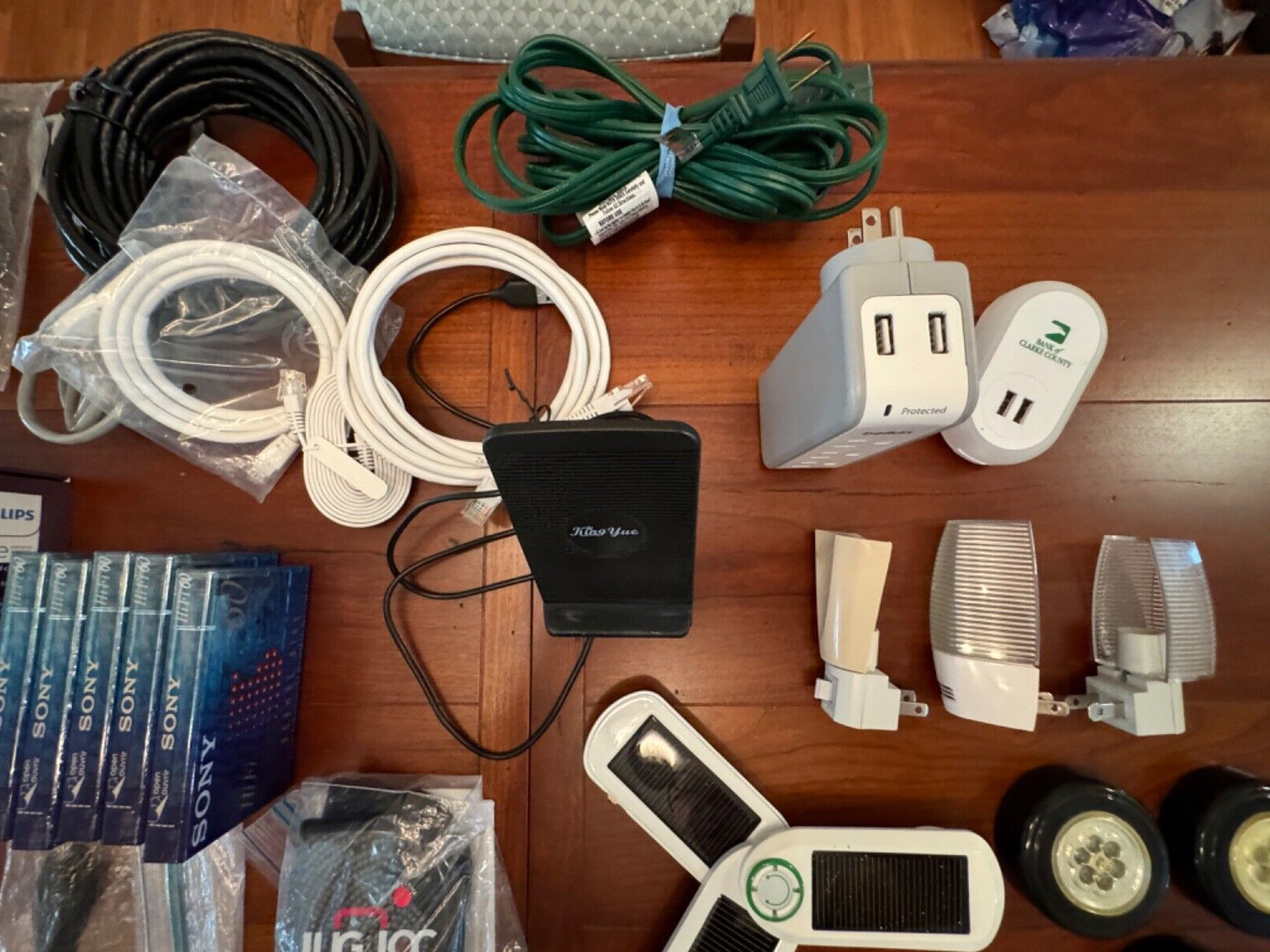 Junk Drawer Electronics / Electrical – Cables/Chargers/Firewire Card/RAM/