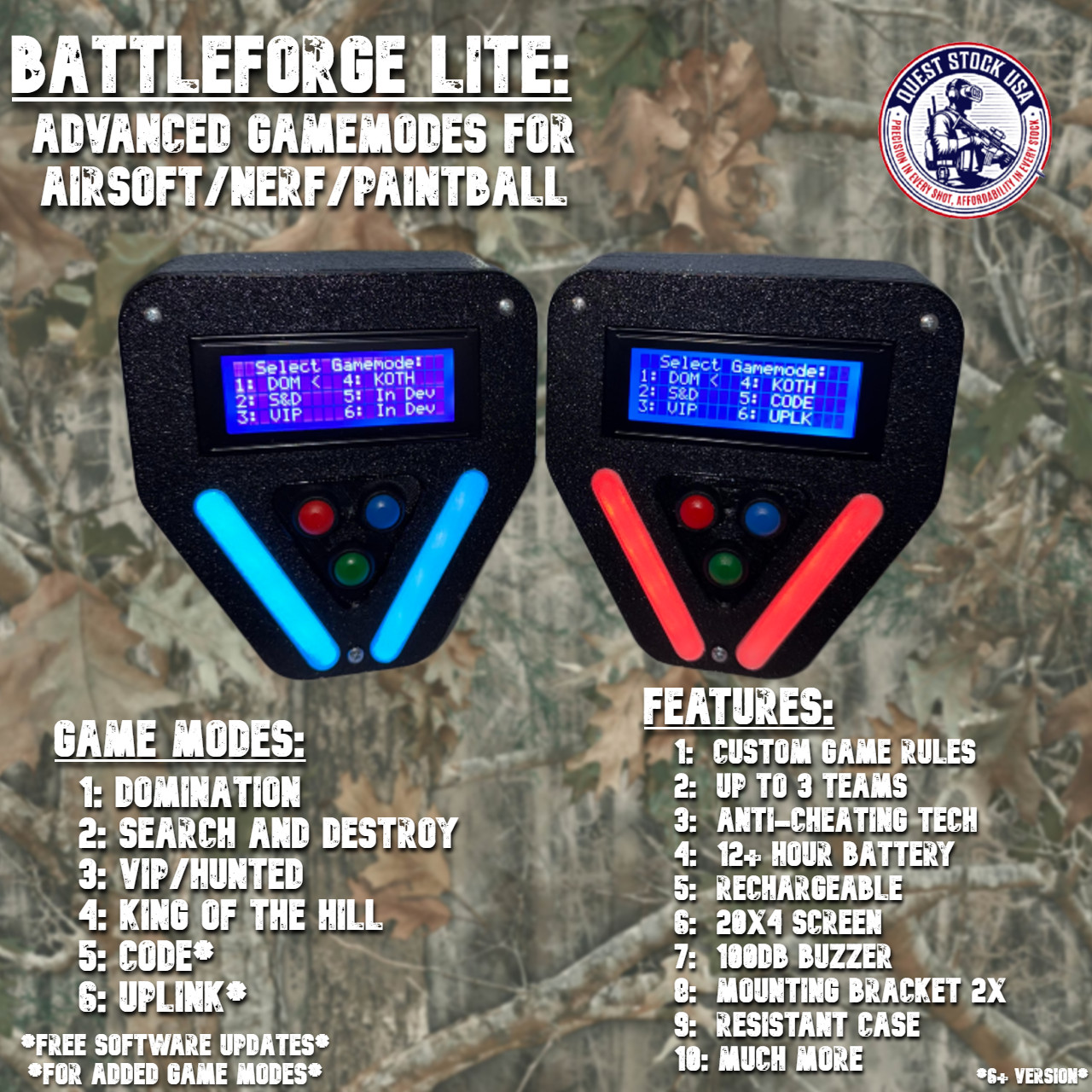 BattleForge: Electronic Paintball & Airsoft Field Game Mode Controller: 4 Modes