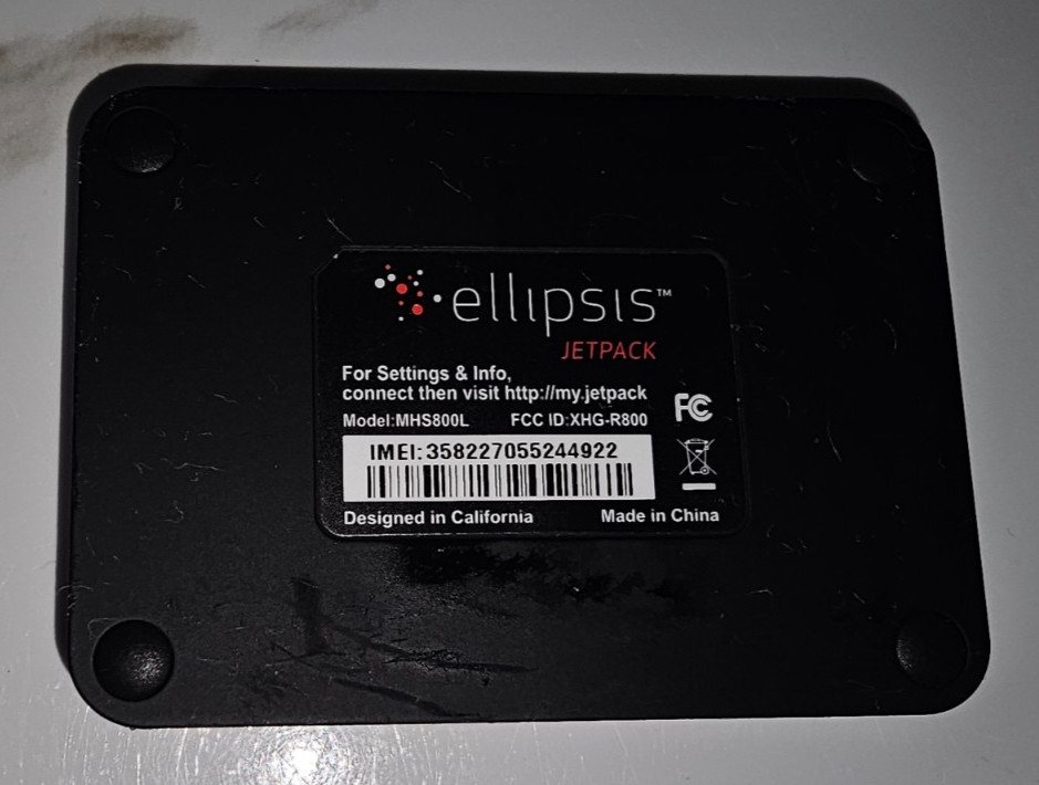 Verizon MHS800L Ellipsis Jetpack 4G LTE Mobile Wi-Fi Hotspot Modem