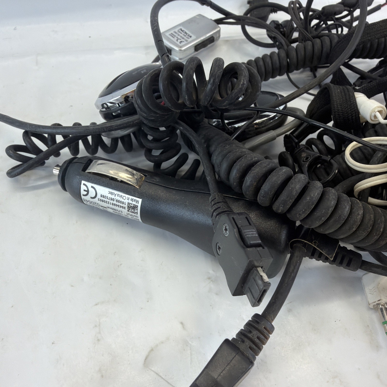 Bulk Electronics Lot Car Chargers Headsets Cables Untested Parts Repair Mixed