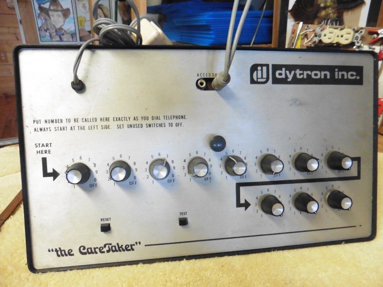 Vintage Rare Dytron inc ” The Caretaker ” Odd electronic rare equipment read ins