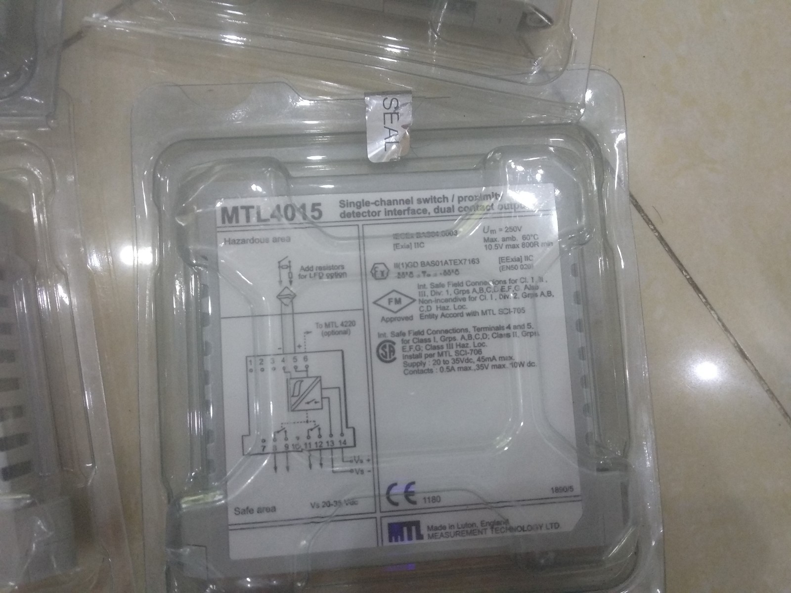 New MTL4015 Single Channel Switch Proximity ALL NEW IN NEW BOX