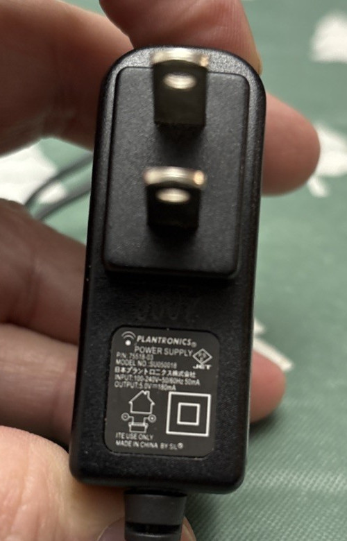 OEM Plantronics Discovery 925 Home Travel Charger 75518-03 SU050018 AC Adapter
