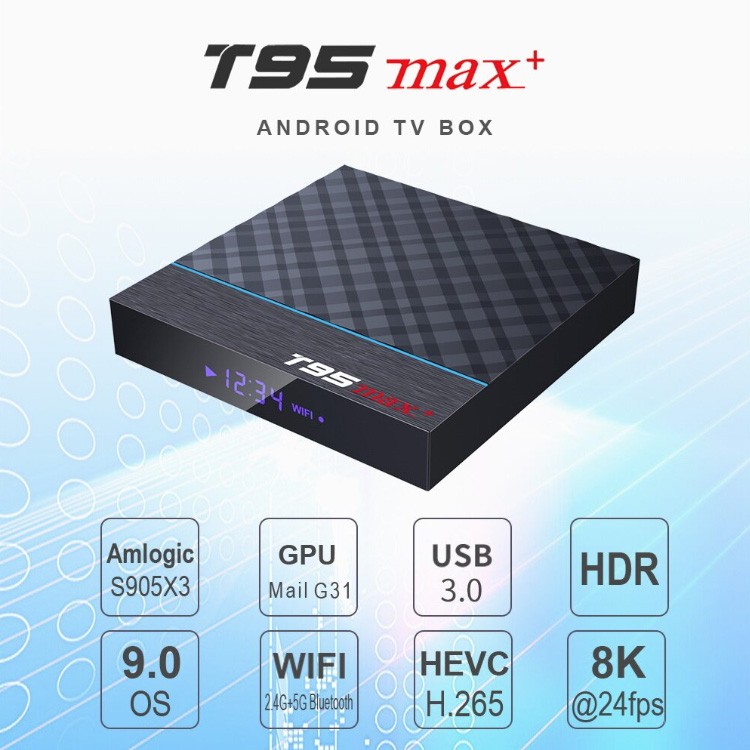 Lot of 10/20 Amlogic S905X3 T95 MAX+ Dual WiFi 8K HDR 32GB Android 9.0 TV Box