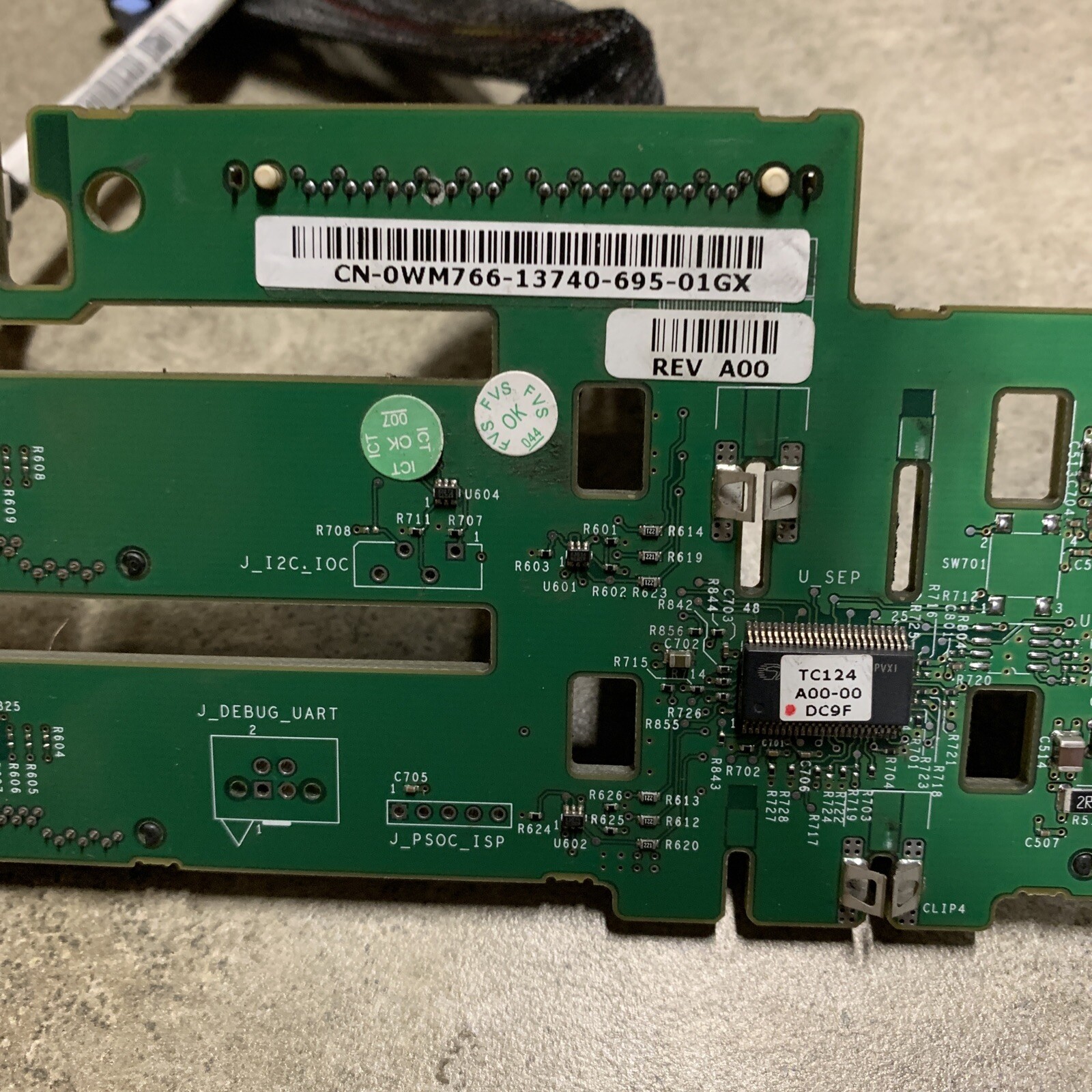 Dell Poweredge 2950 Backplane 4x SAS PWB H6171 Rev A00 Controller Platine Board