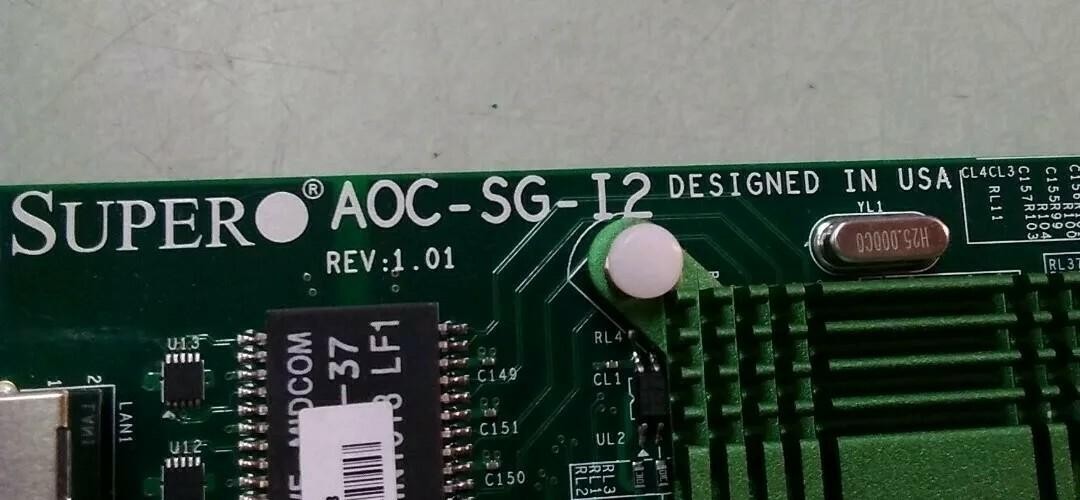 Supermicro AOC-SG-I2 PCIe x4 2 Port REV 1.01
