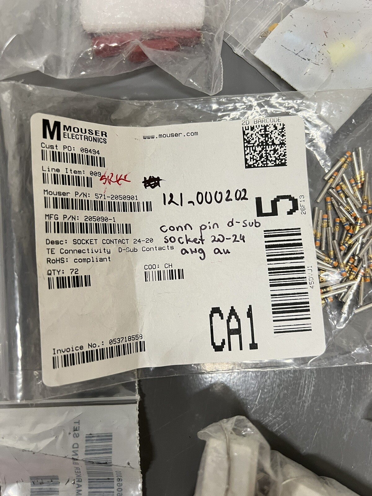Lot of 935C4W3K capcaitors and resistor
