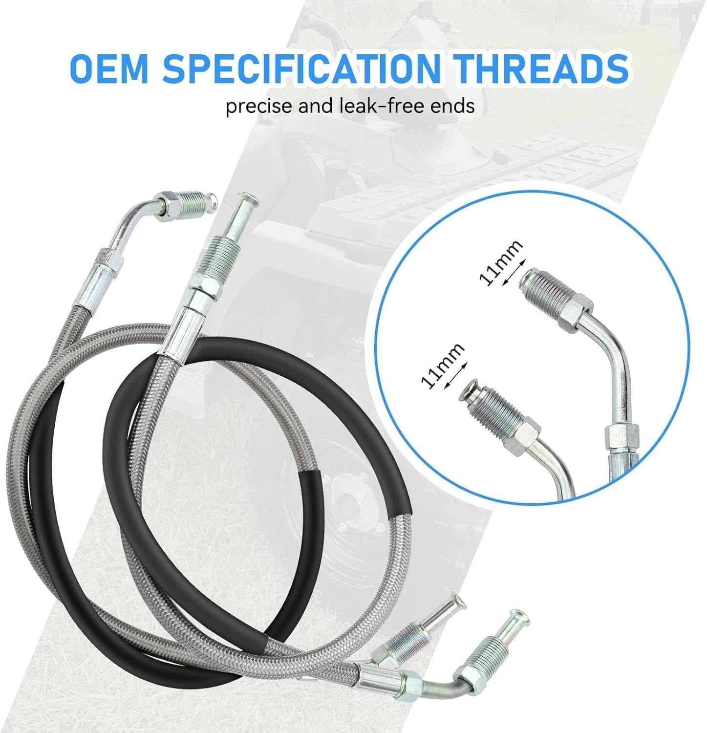 Front Left & Right Brake Hose Line for Polaris Sportsman Magnum Trail Boss