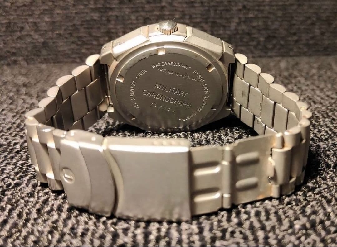Tutima Military Chronograph Lemania 5100 Automatic Vintage Mens Watch