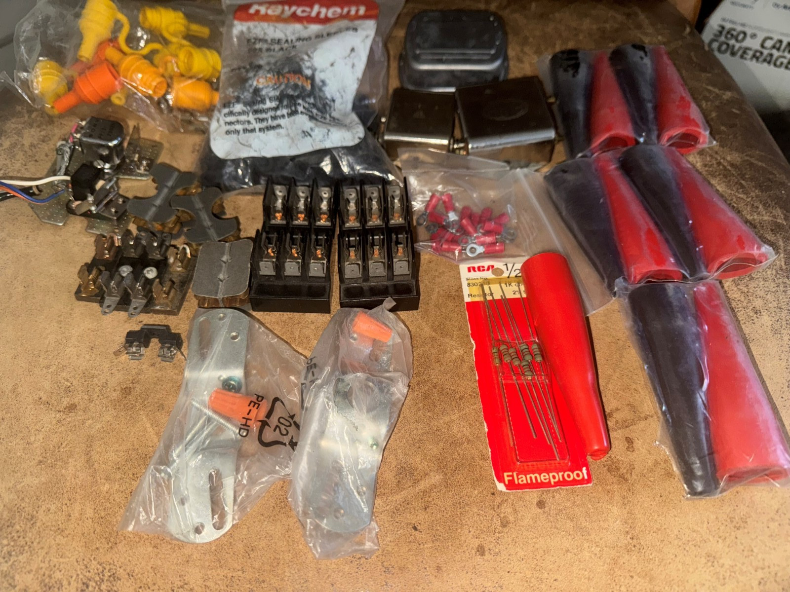 cb ham radio Raychem rca Transistor resistor Connectors Parts mix Huge Lot