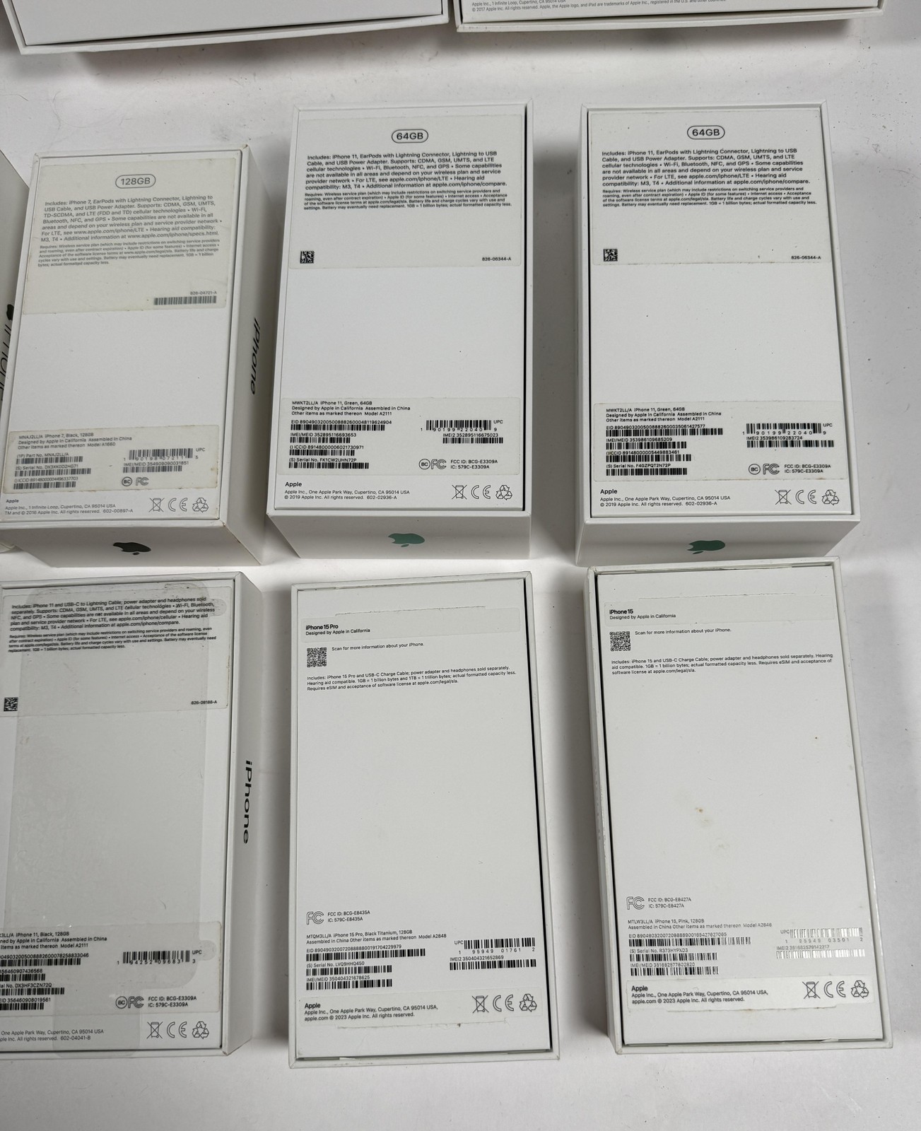Apple Lot Empty Boxes Only IPhone IPad MacBook Air Apple TV 4K Set Mixed 14