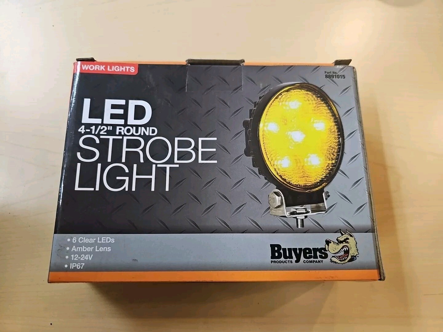 – 8891015 Post-Mounted 4.5 Inch LED Strobe Light, Amber
