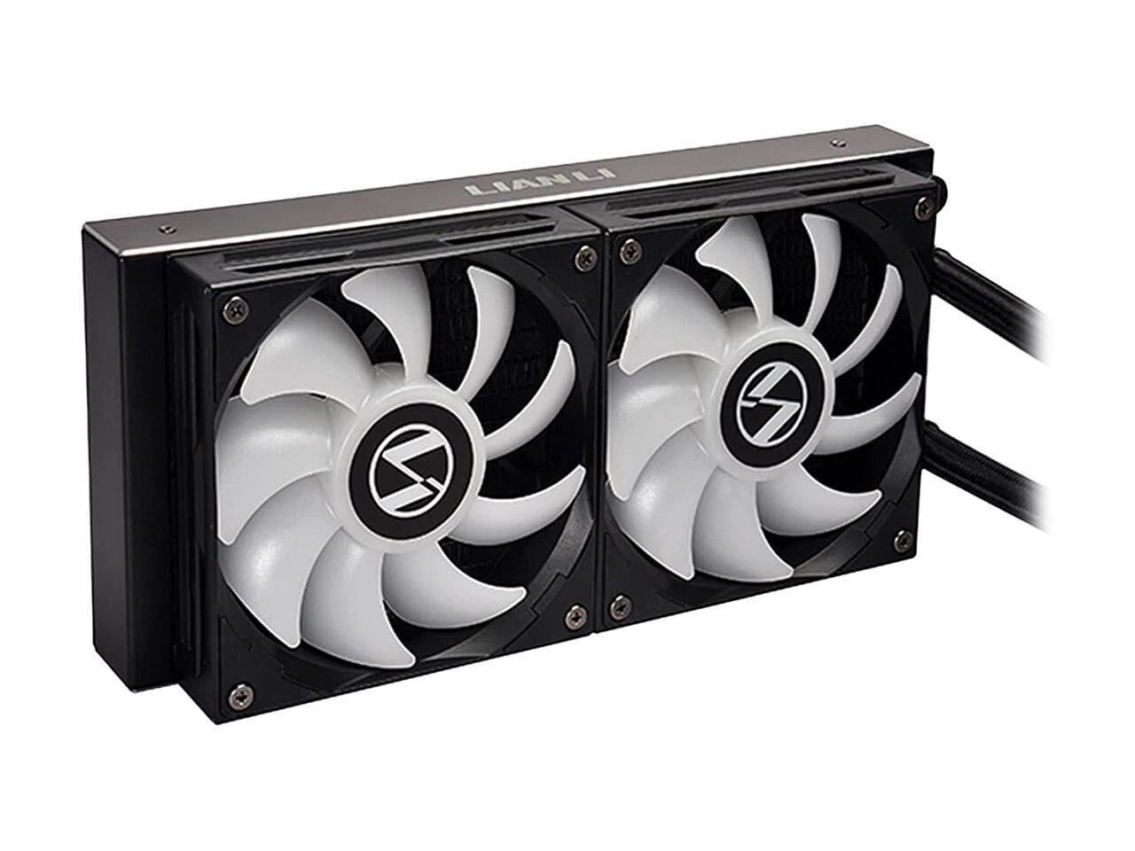 LIAN LI Galahad AIO240 RGB Black-Dual 120mm Addressable RGB Fans AIO CPU Liquid