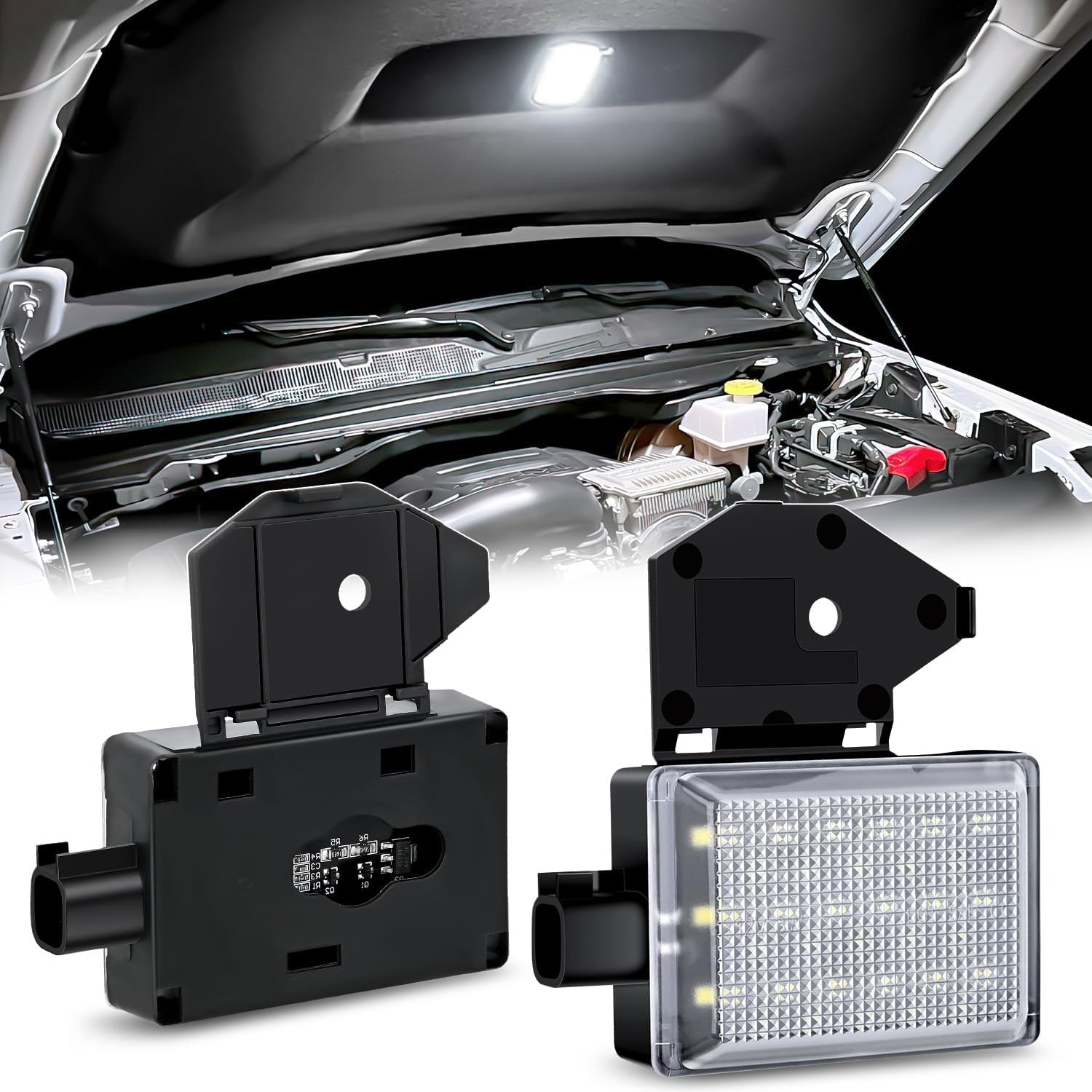 Nilight Under Hood Courtesy Light White Beam Plug and Play Compatible with 1998-