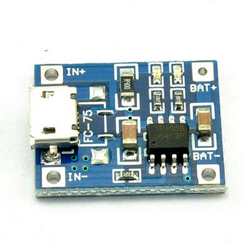 5PCS 5V Micro USB 1A 18650 Lithium Battery Charging Board Lipo Charger Module