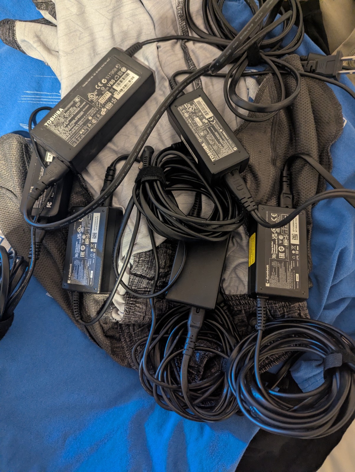 Mixed Lot Of Six Computer Power Supplies, Dyna Book Toshiba And Generic