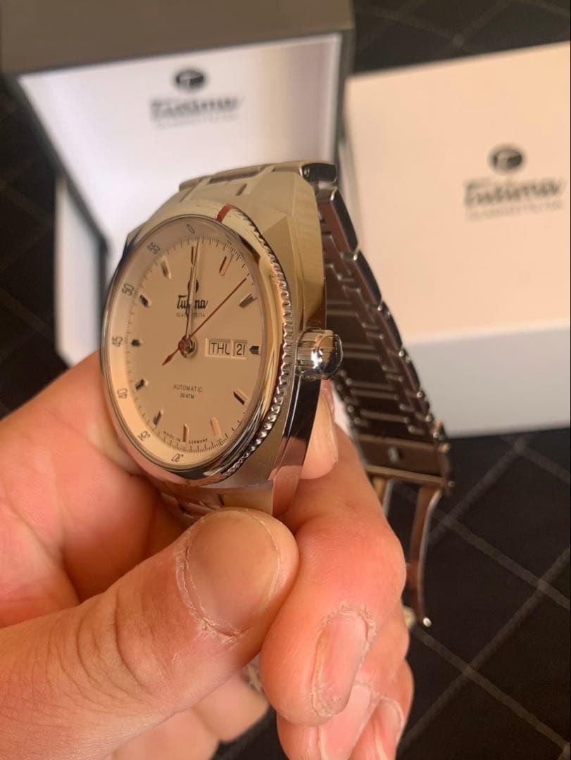 Tutima Saxon One 6120-02 Automatic Mens Watch Stainless Steel Boxed