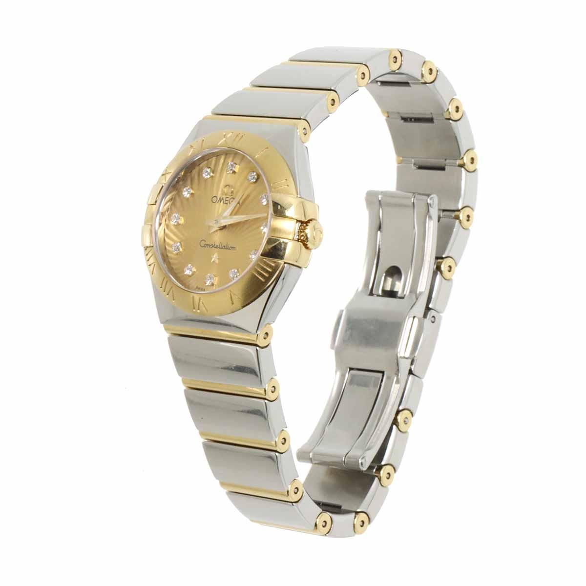 OMEGA Watch Constellation Brushed Two-Tone 123 20 24 60 58 002 K18YG Gold w/Box