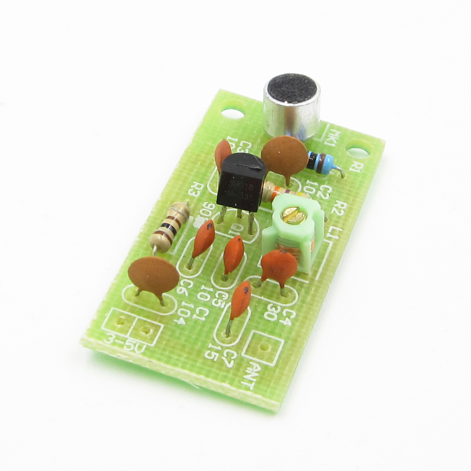 Mini Wireless Microphone Ham FM Wireless Radio Transmitter 3-5V 91-103MHz 2PCS