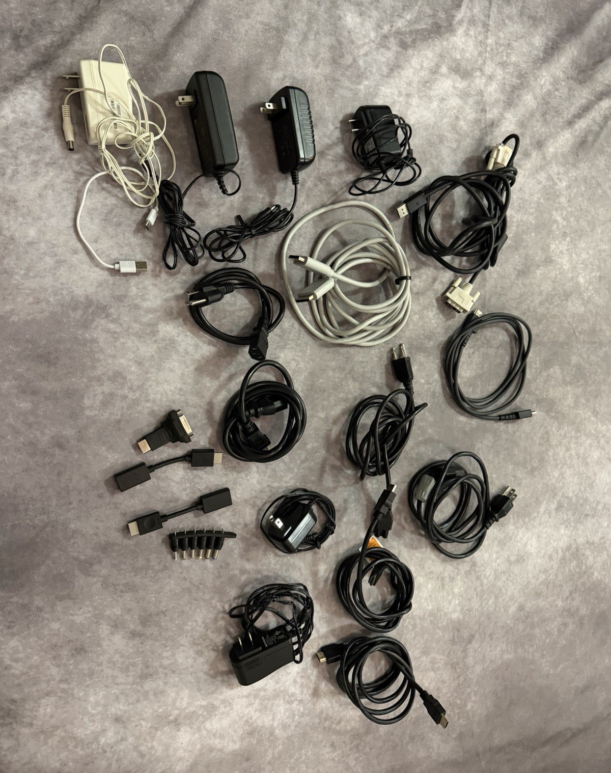 Mixed Lot Cables & Power Adapters, Universal Compatible, USB Charging