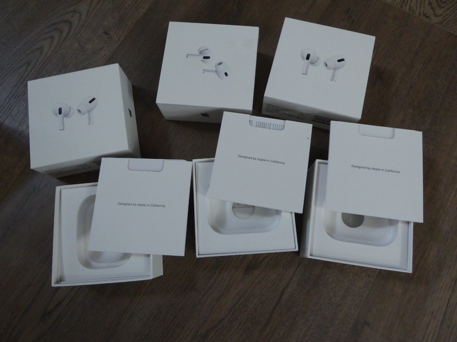APPLE EMPTY BOX ONLY LOT 4 iPhone 2 Watch Series 7 and 3 Airpods Pro Boxes