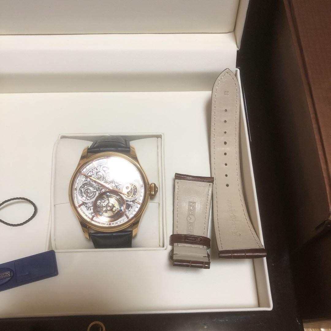 Memorigin Navigator Tourbillon Manual Wind Skeleton Rose Gold Moonphase PR Boxed
