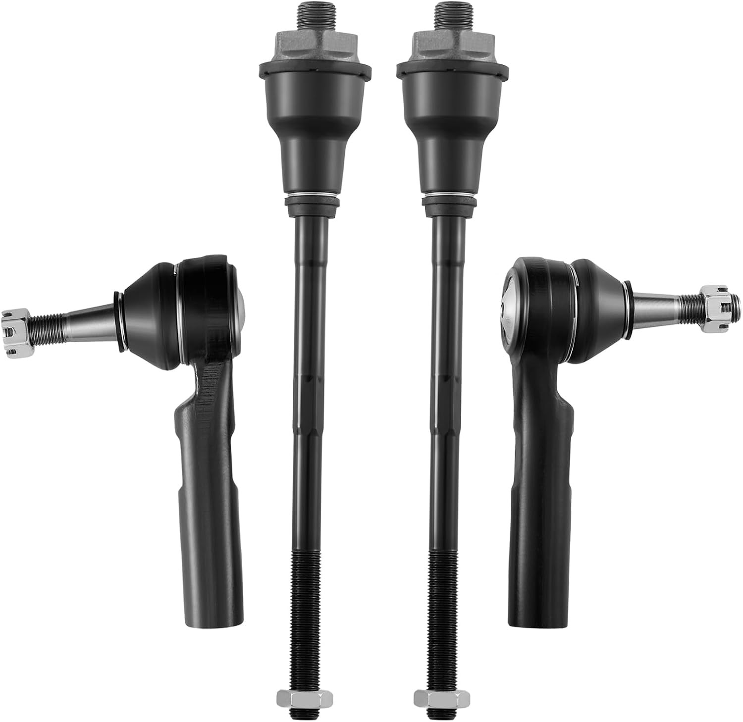 BDFHYK 4Pcs Front Inner & Outer Tie Rod Ends Kit for Chevy 99-06 Silverado 1500