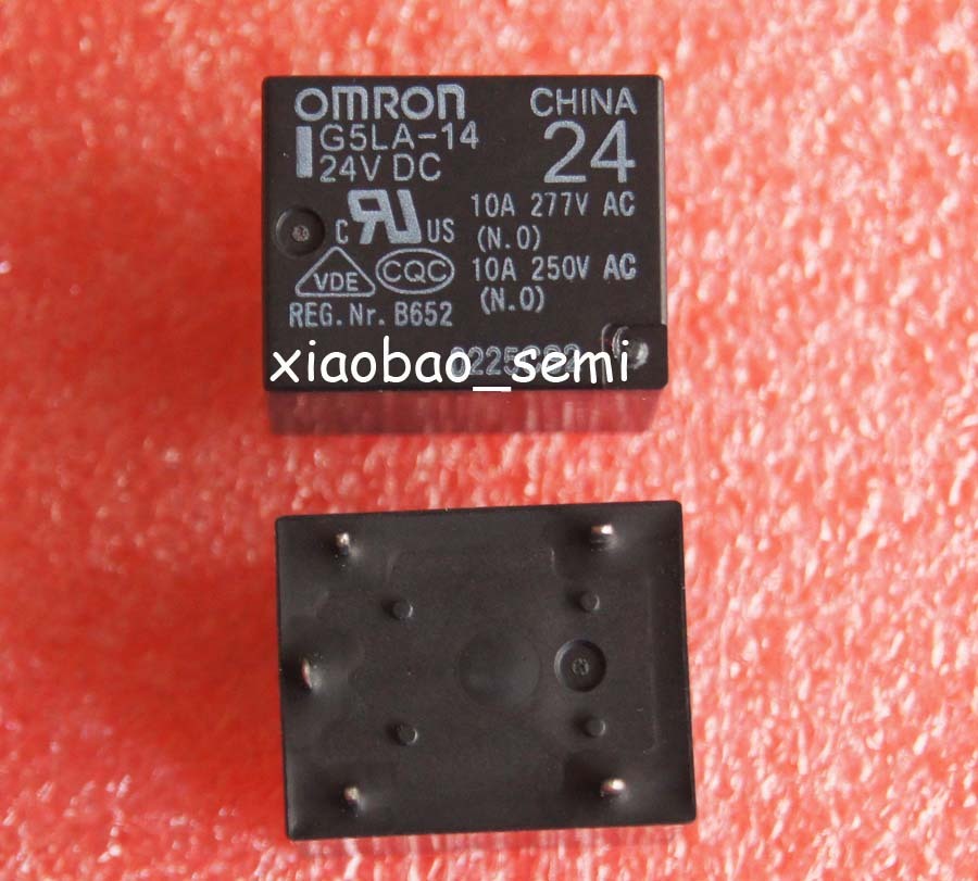 10PCS G5LA-14-24VDC Mini Power Relay PCB type 24V DC ORIGINAL OMRON