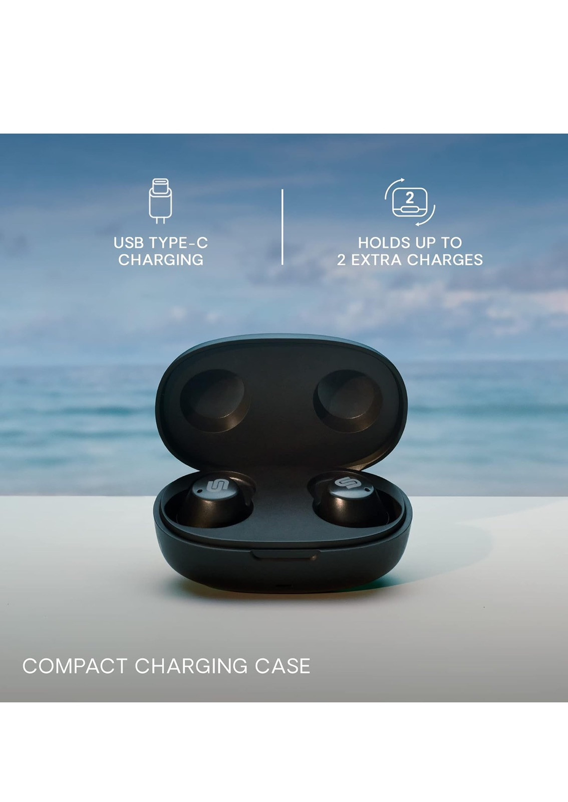 Urbanista Wireless Earbuds, Bluetooth 5.2 Enhanced Small Headphones, Touch Contr