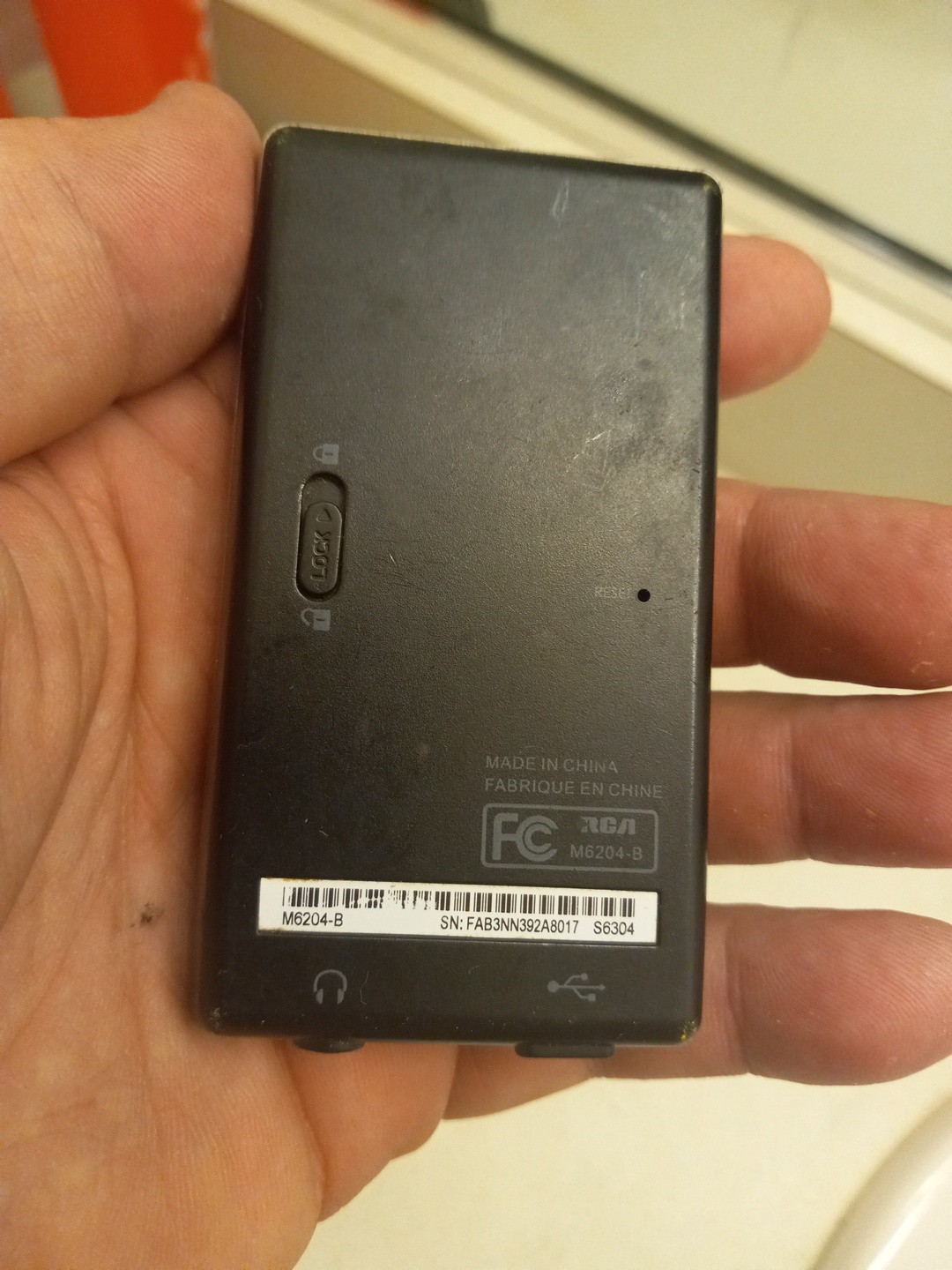RCA M6204B MP3 Player Used – Works – Needs a New Battery