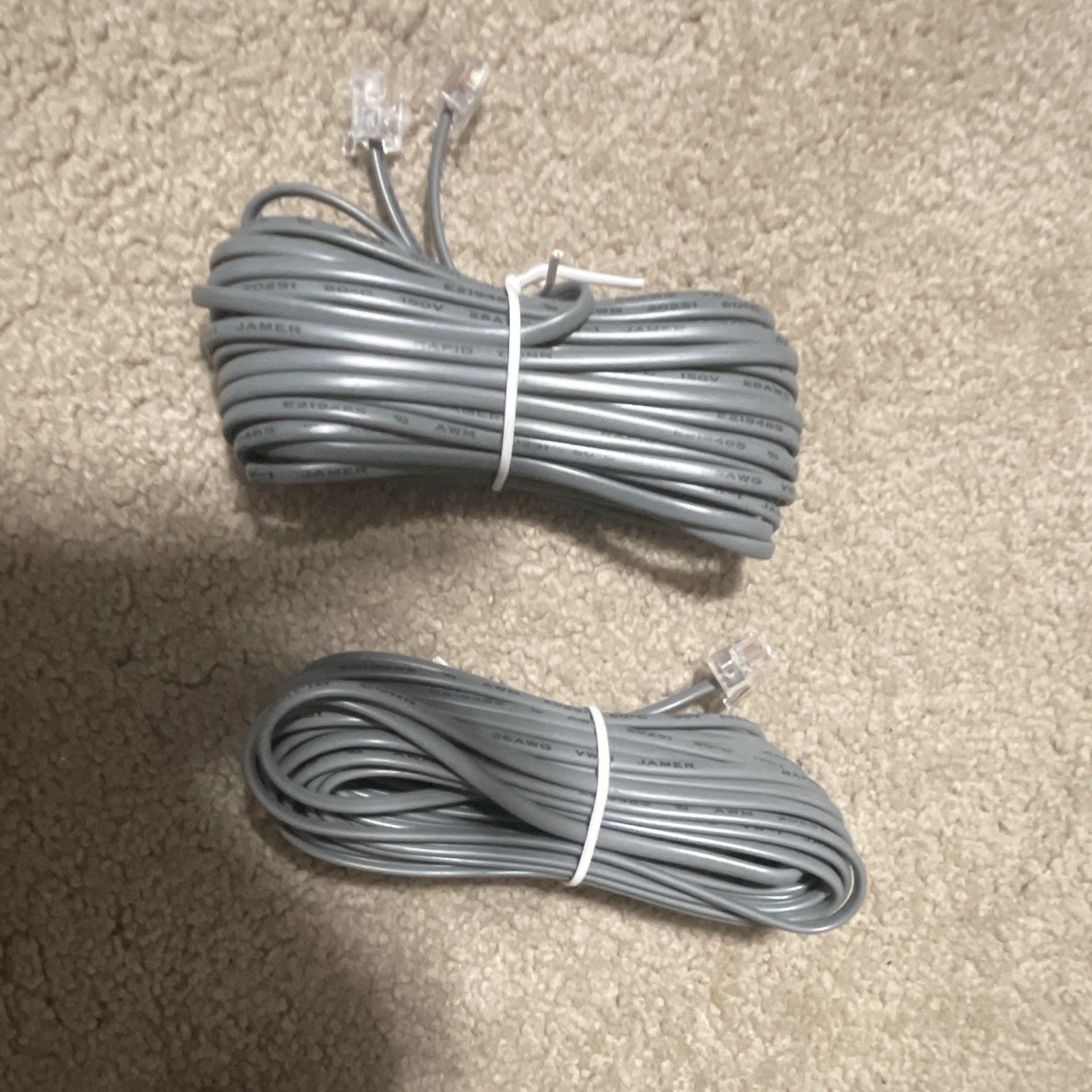Mixed Lot Assorted Audio/Video & Phone-Style Cables and Cords