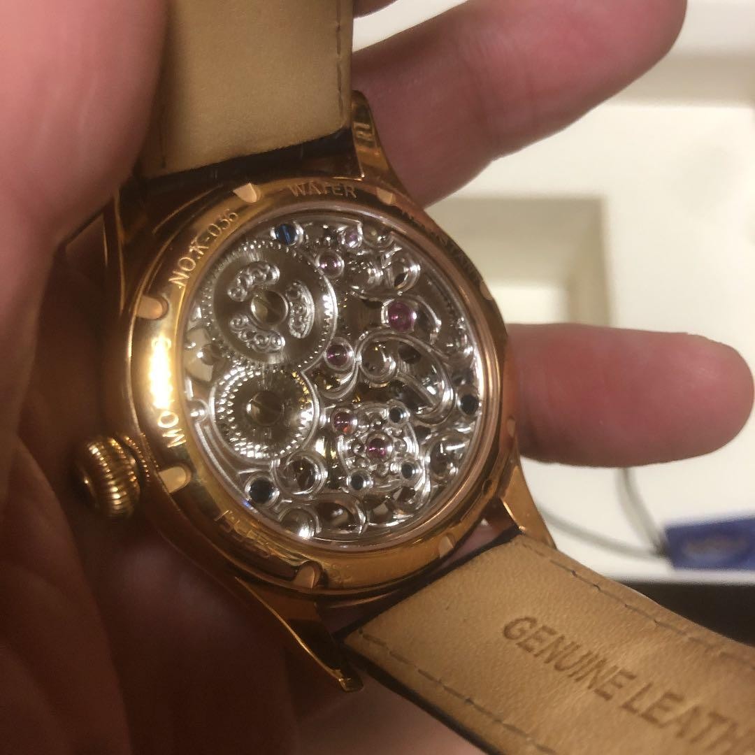 Memorigin Navigator Tourbillon Manual Wind Skeleton Rose Gold Moonphase PR Boxed