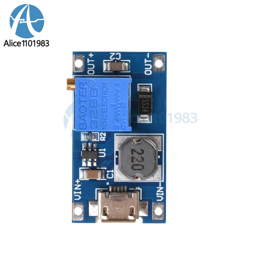 5PCS 2A booster board DC-DC step-up module 2/24V to 5/9/12 / 28V Replace XL6009