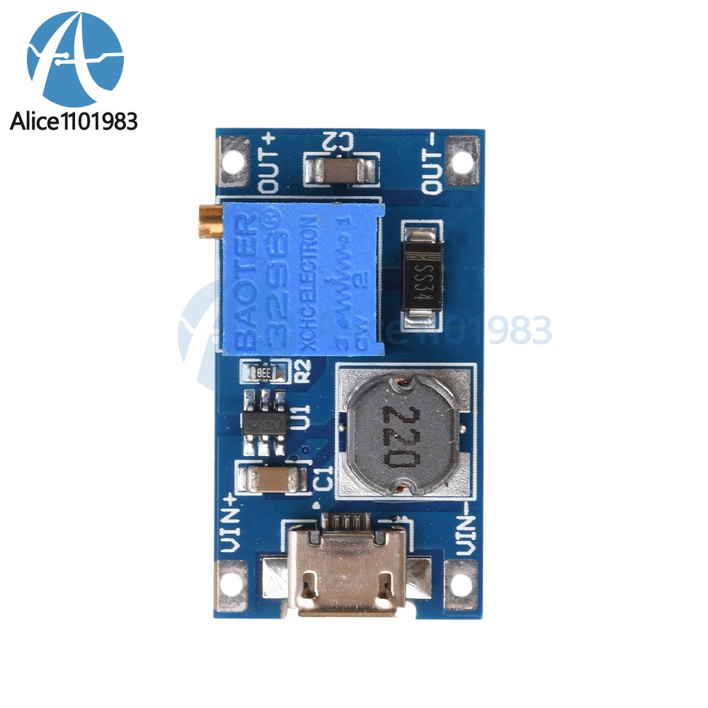 5PCS 2A booster board DC-DC step-up module 2/24V to 5/9/12 / 28V Replace XL6009