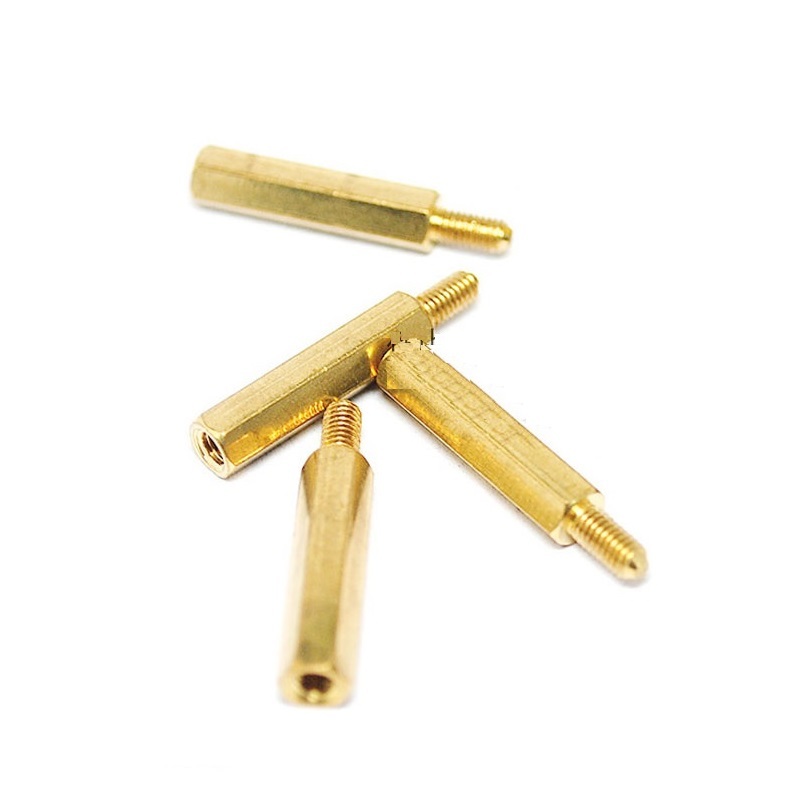 25 PCS NEW Brass M3X20MM Male to Femal Spacer Hex Column Standoff Support PCB
