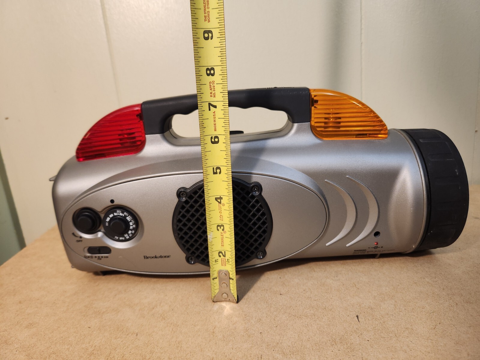 Vintage Brookstone Emergency Flashlight, Radio and Multi-tools, Preowned, Tested