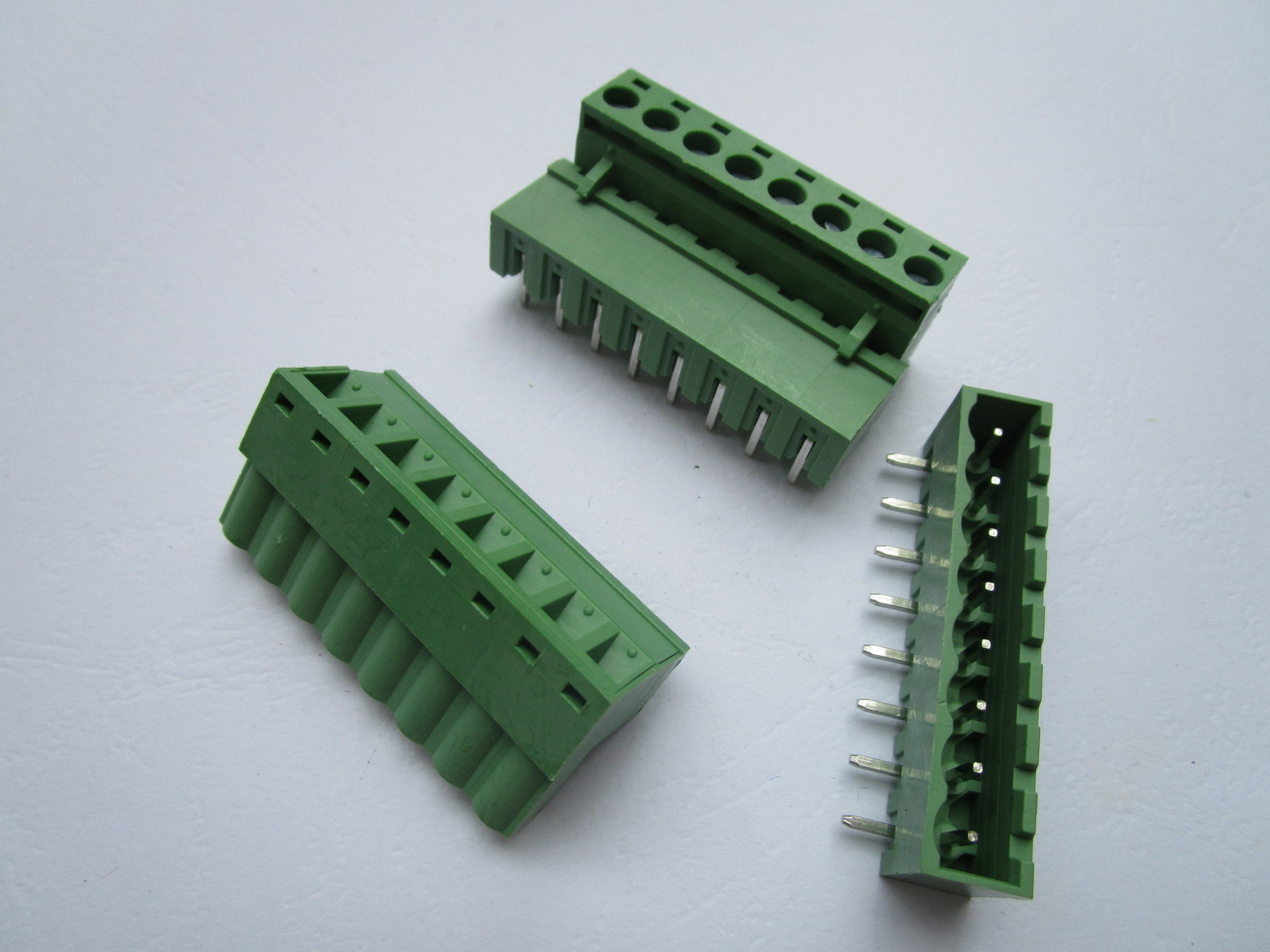 30 pcs Close Angle 8 pin 5.08mm Screw Terminal Block Connector Pluggbale Type