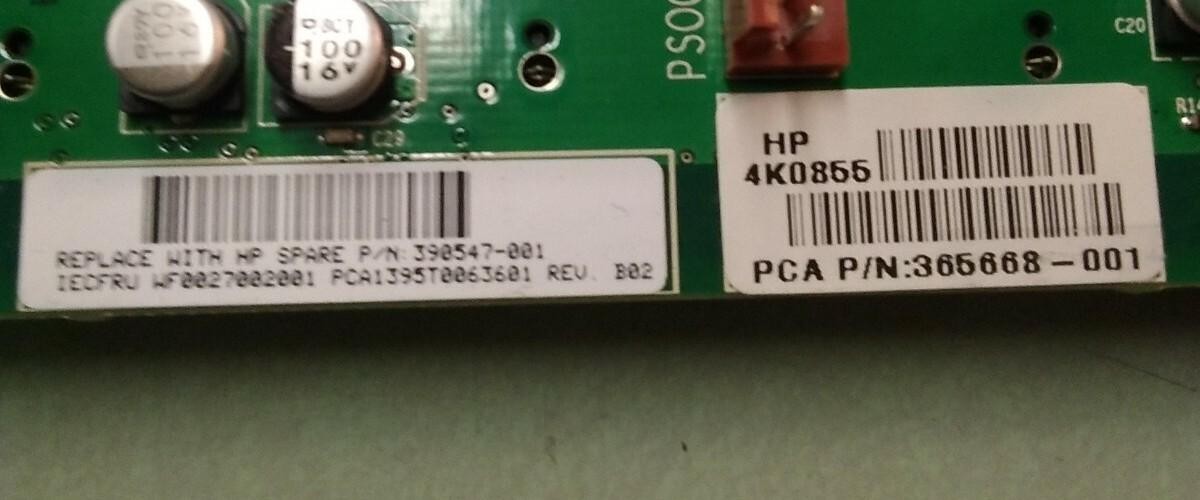 HP 390547-001 365668-001 6-Bay SAS/SATA Backplane Board