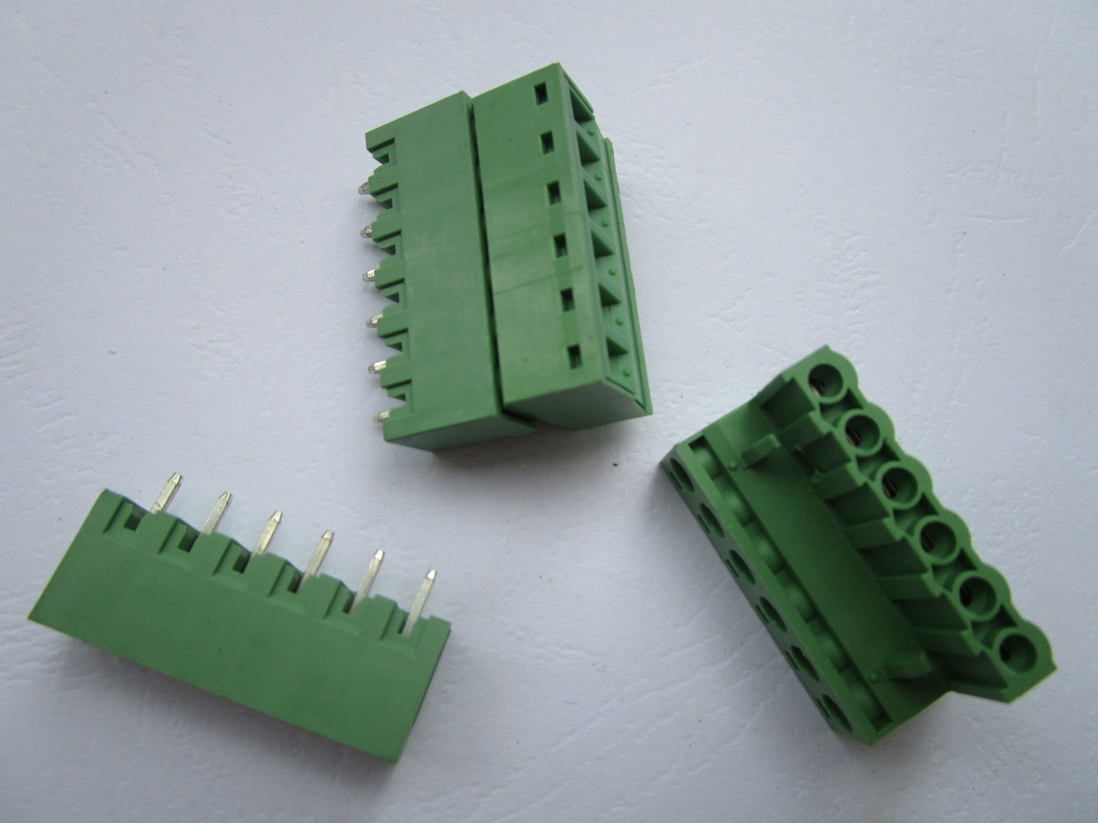 10 pcs Close Straight 6pin 5.08mm Screw Terminal Block Connector Plugbale Type