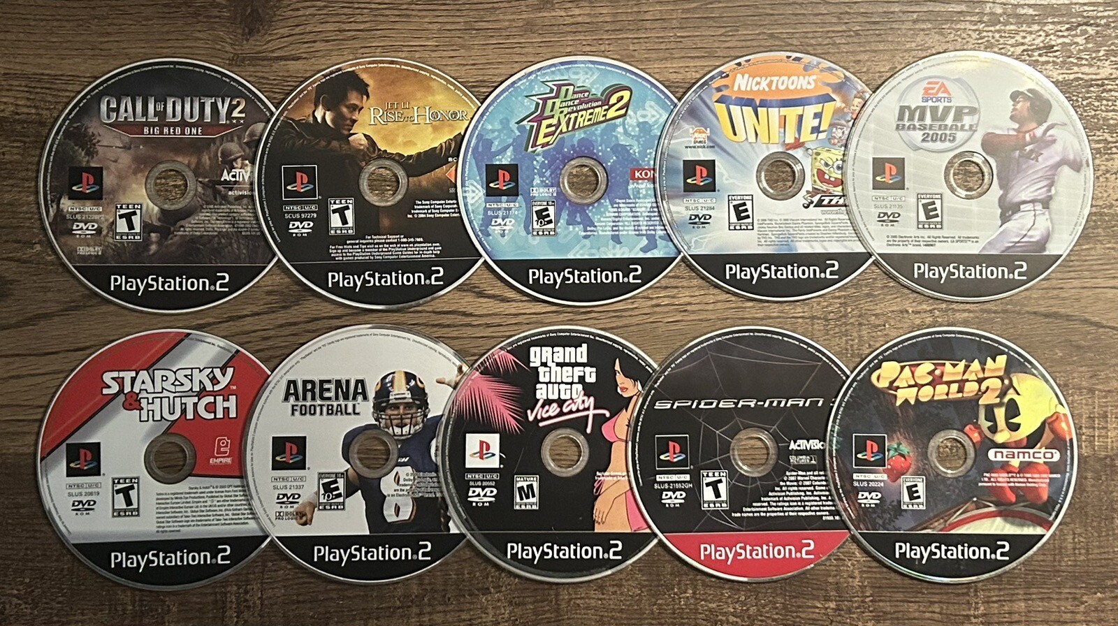 lot of 10 Playstation 2 Games Fun PS2 Games UNTESTED Sold As-is No Cracks