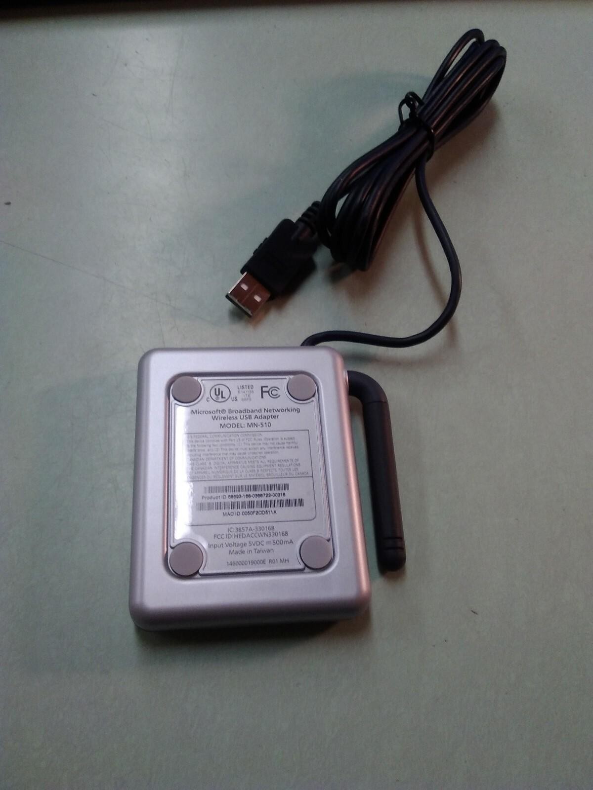 Microsoft Broadband Networking Wireless USB Adapter MN-510