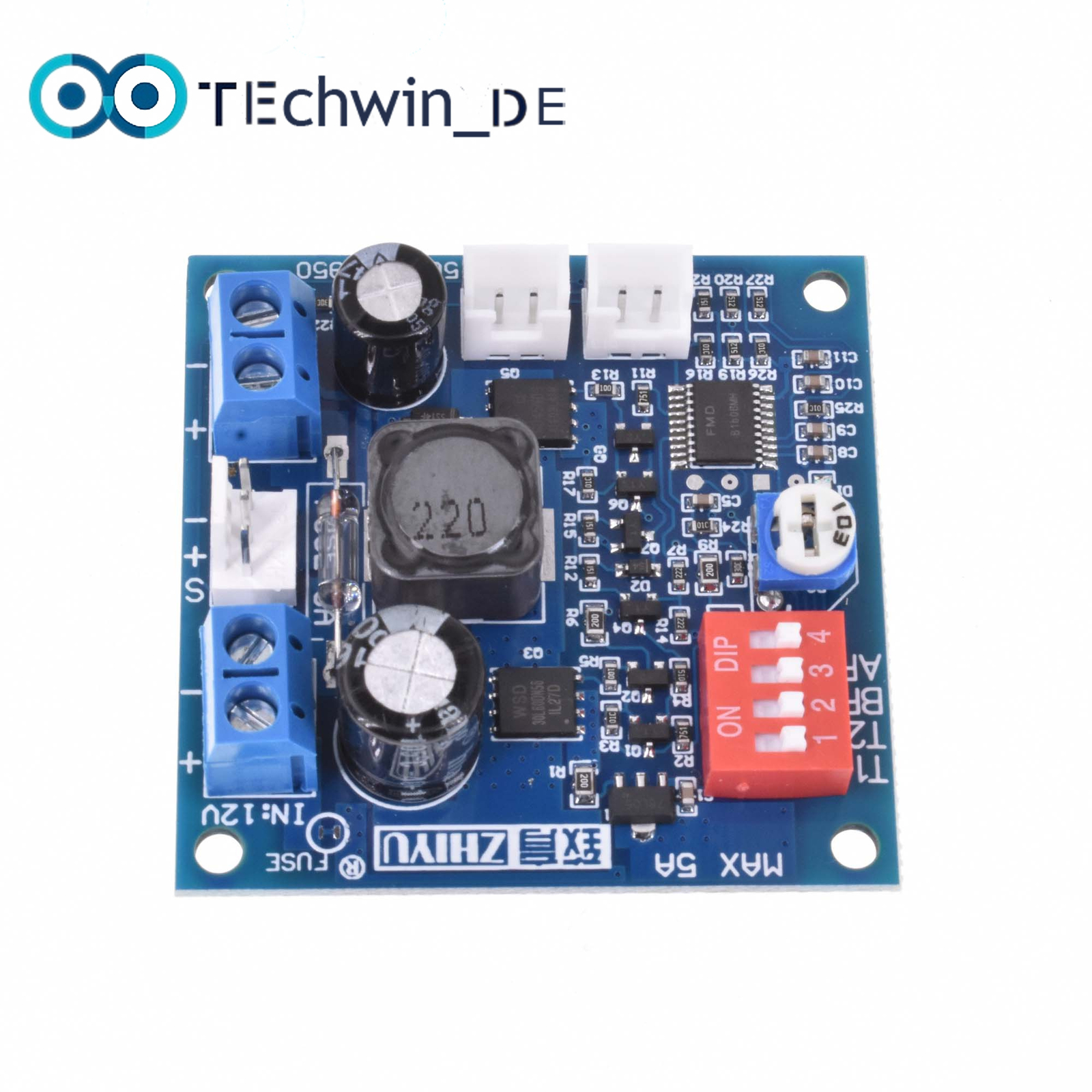 DC 12V 5A PWM PC CPU Fan Speed Controller Temperature Control Board