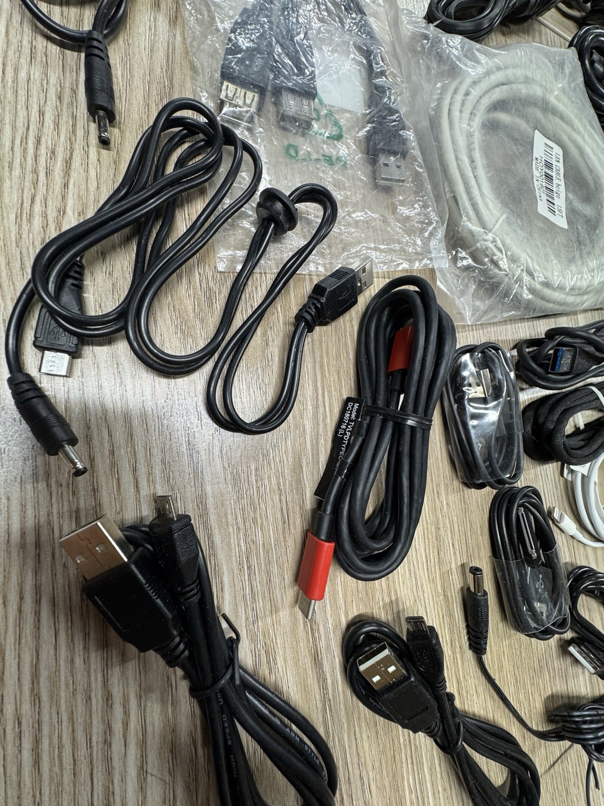 Assorted Lot of Charging Cords, Cables, Adapters Etc