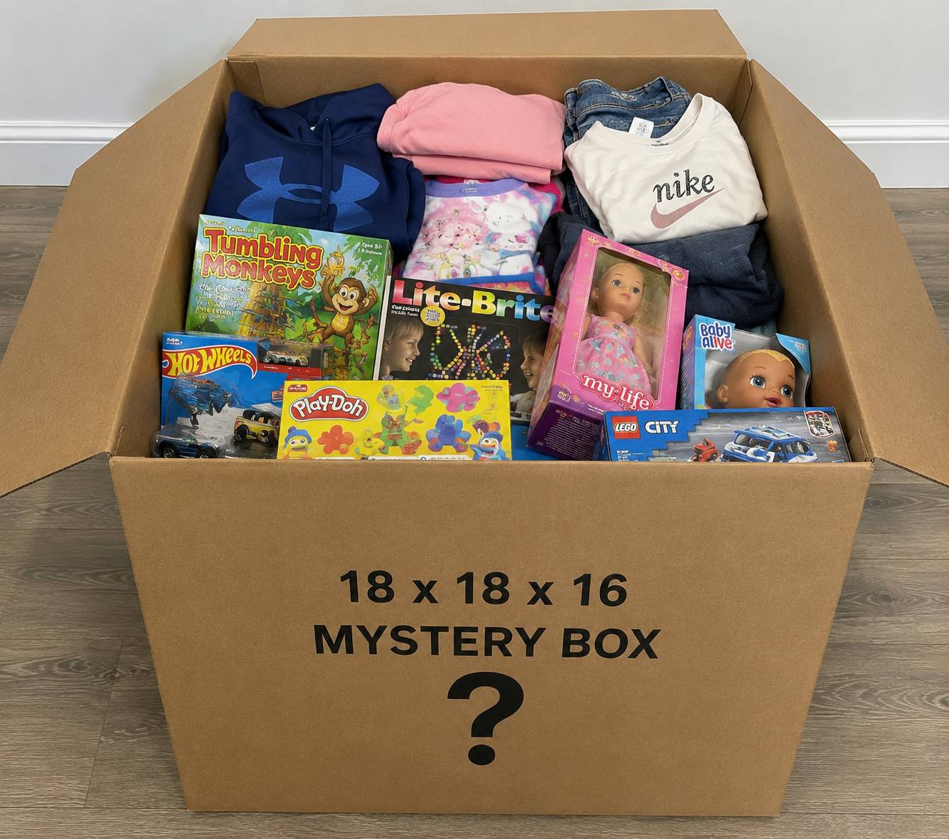 AMAZON Mystery Box General Merchandise Liquidations 18x18x16 Free Shipping