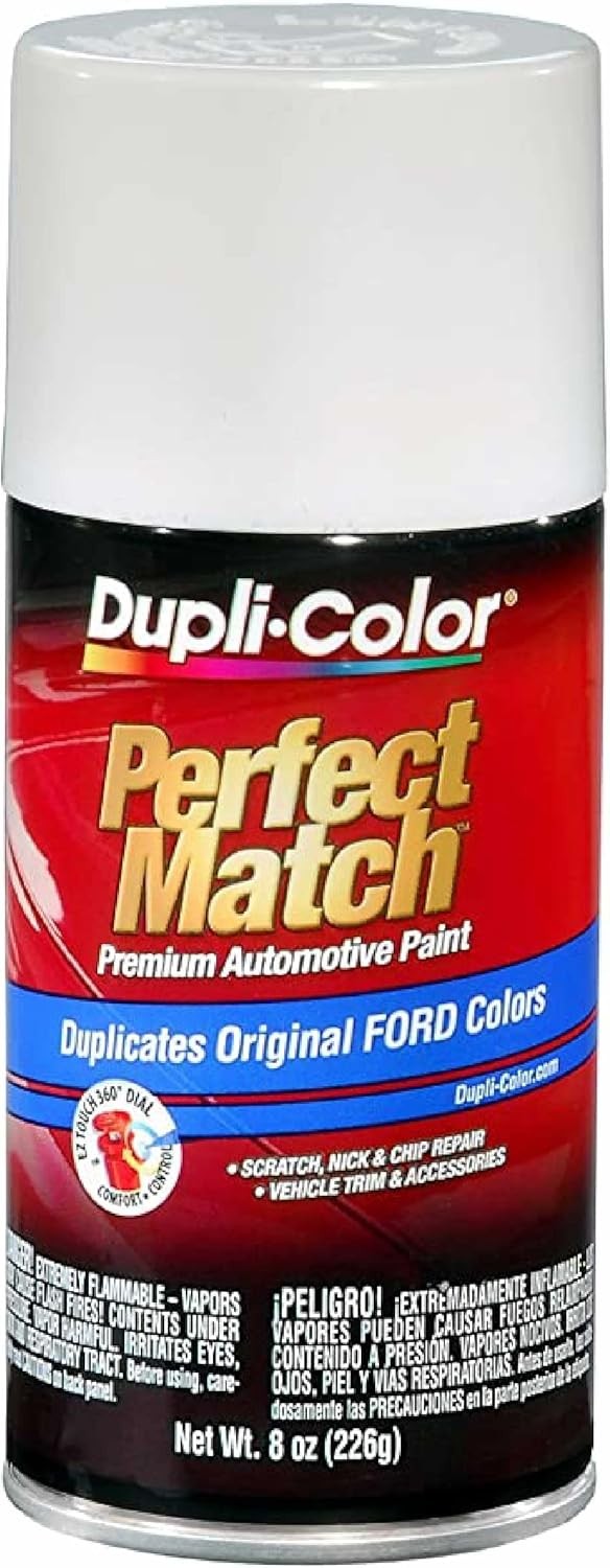Dupli-Color EBFM03357 Perfect Match Automotive Spray, Ford Performance White, WB